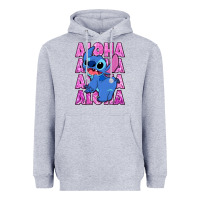 Heather Grey aloha stitch Heavyweight Hoodie - Zillion Design Studio