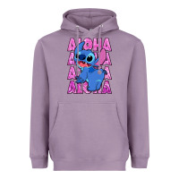 Lavender aloha stitch Heavyweight Hoodie - Zillion Design Studio