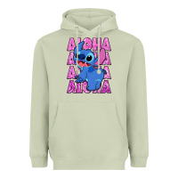 Matcha aloha stitch Heavyweight Hoodie - Zillion Design Studio