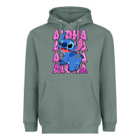 Sage aloha stitch Heavyweight Hoodie - Zillion Design Studio