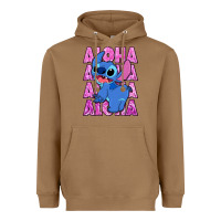 Toasted Coconut aloha stitch Heavyweight Hoodie - Zillion Design Studio