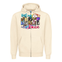 Sandshell resting nurse face Zipper Hoodie - Zillion Design Studio