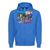 True Royal resting nurse face Zipper Hoodie - Zillion Design Studio