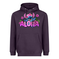 Plum aloha summer stitch Heavyweight Hoodie - Zillion Design Studio