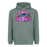 Sage aloha summer stitch Heavyweight Hoodie - Zillion Design Studio