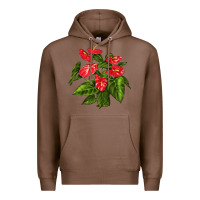 Chestnut anthurium Premium Hoodie - LillyAllenDesigns