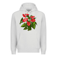 Dove Grey anthurium Premium Hoodie - LillyAllenDesigns