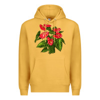 Mustard anthurium Premium Hoodie - LillyAllenDesigns
