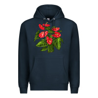 Navy anthurium Premium Hoodie - LillyAllenDesigns