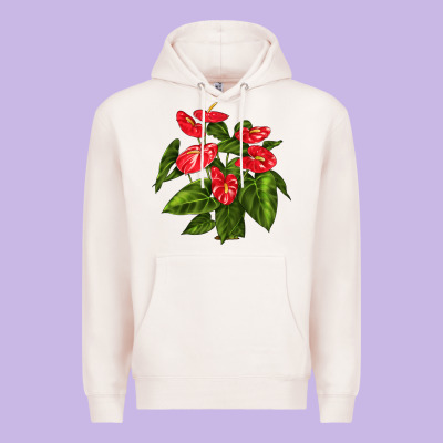 Anthurium Premium Hoodie Designed By Lillyallendesigns