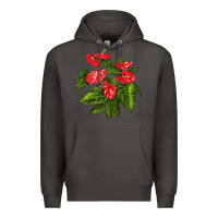 Smoke anthurium Premium Hoodie - LillyAllenDesigns
