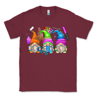 Burgundy nail tech gnomes Classic Tee - Zillion Design Studio