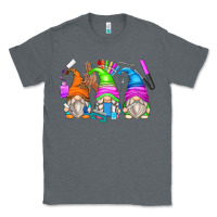 Charcoal Heather nail tech gnomes Classic Tee - Zillion Design Studio
