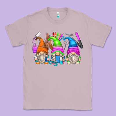 Classic Tee nail tech gnomes