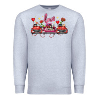 Valentine's Day Farm Trucks Farm Animals Premium Sweatshirt | Teevron