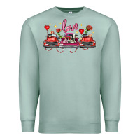 Seafoam valentine's day farm trucks farm animals Premium Sweatshirt - FaDigitalArtStudio