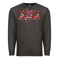 Smoke valentine's day farm trucks farm animals Premium Sweatshirt - FaDigitalArtStudio