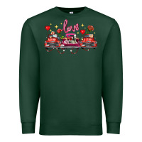 Sports Green valentine's day farm trucks farm animals Premium Sweatshirt - FaDigitalArtStudio