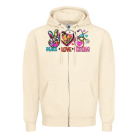 Sandshell peace love nursing Zipper Hoodie - Zillion Design Studio