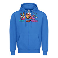 True Royal peace love nursing Zipper Hoodie - Zillion Design Studio