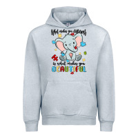 Heather Grey what makes you different is what makes you beautif Urban Hoodie - MaliasSmallBusiness