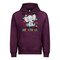 Mauve Wine what makes you different is what makes you beautif Urban Hoodie - MaliasSmallBusiness