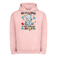 Pigment Salmon what makes you different is what makes you beautif Urban Hoodie - MaliasSmallBusiness