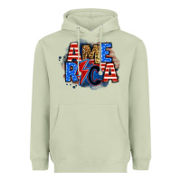 Matcha america lightning bolt Heavyweight Hoodie - Zillion Design Studio
