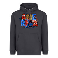 Smoke america lightning bolt Heavyweight Hoodie - Zillion Design Studio