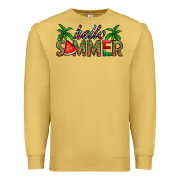 Antique Gold hello summer Premium Sweatshirt - CowhideDigitalArt