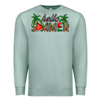 Seafoam hello summer Premium Sweatshirt - CowhideDigitalArt