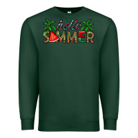 Sports Green hello summer Premium Sweatshirt - CowhideDigitalArt