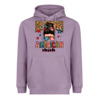 Lavender american mom junkie messy bun Heavyweight Hoodie - Zillion Design Studio