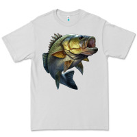 Dove Grey jumping bass Premium Tee - LillyAllenDesigns