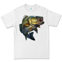 White jumping bass Premium Tee - LillyAllenDesigns