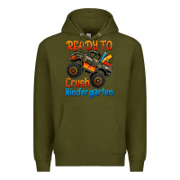 Army Green ready to crush kindergarten Premium Hoodie - Jasminsmagicworld