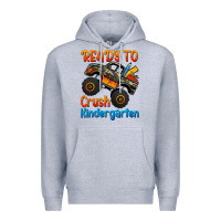 Heather Grey ready to crush kindergarten Premium Hoodie - Jasminsmagicworld