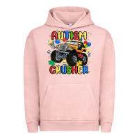 Pigment Salmon autism crusher Urban Hoodie - MaliasSmallBusiness