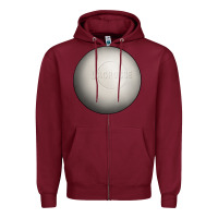 Burgundy lacrosse ball Zipper Hoodie - texasbilliewilder