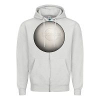 Dove Grey lacrosse ball Zipper Hoodie - texasbilliewilder