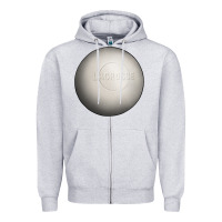 Heather Grey lacrosse ball Zipper Hoodie - texasbilliewilder