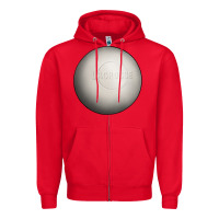Red lacrosse ball Zipper Hoodie - texasbilliewilder