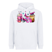 White antisocial butterfly coffee cups Heavyweight Hoodie - Zillion Design Studio