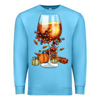 Ocean Blue Thanksgiving Fall Premium Sweatshirt - FaDigitalArtStudio
