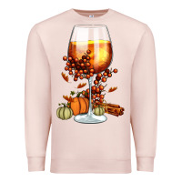 Pale Pink Thanksgiving Fall Premium Sweatshirt - FaDigitalArtStudio