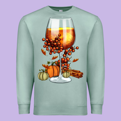 Thanksgiving Fall Premium Sweatshirt Designed By Fadigitalartstudio
