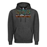 Charcoal Heather Rusty Sunflowers with Cowhide and Turquoise Zipper Hoodie - RanaPortraitStore