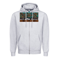 Rusty Sunflowers With Cowhide And Turquoise Zipper Hoodie | Teevron
