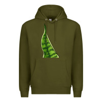 Army Green Snake Plant Premium Hoodie - LillyAllenDesigns