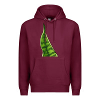 Burgundy Snake Plant Premium Hoodie - LillyAllenDesigns